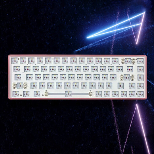 Jixopn 68-key mechanical keyboard kit with hot-swappable 2