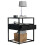 (Matt, Modern/Contemporary) Metal bedside table side table Flokas M 1