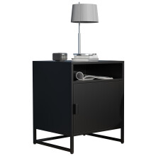 (Matt, Modern/Contemporary) Metal bedside table side table Flokas L