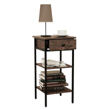 (Home Assembly Required, Coffee Tables) Side table bedside table Aulari L Vintage oak
