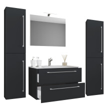 (Matt, Single Basin) 5-part washbasin washbasin Badinos SP