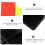 Football referee card set professional 4-piece 6