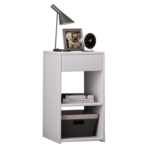 (Matt, Modern/Contemporary) Wooden bedside table Sledo drawer Maxi
