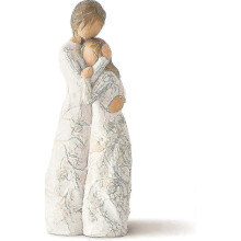 Figurine sculptée peinte à la main Willow Tree représentant l'amour entre une mère et sa fille