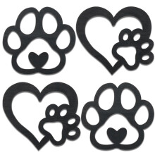 Décoration murale empreintes de pattes de chien, adorable œuvre d'art pour la maison, égayez votre intérieur avec de tendres empreintes de pattes
