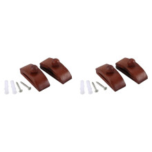 Lot de 4 pinces murales en bois : supports pour tapisseries et courtepointes, pinces pour tapis et couvertures