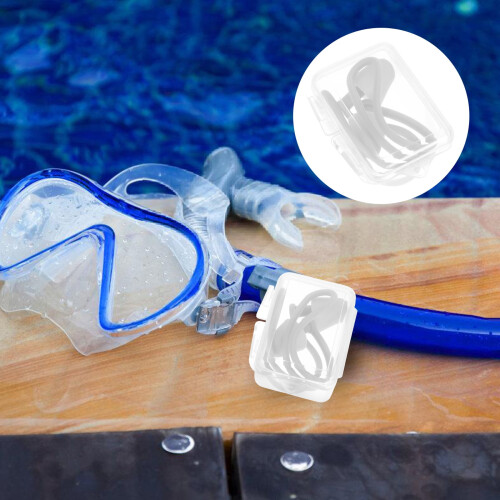 Ear Plug Storage Case Waterproof Silicone with Lanyard 2