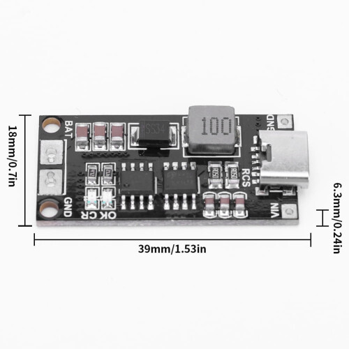 Jixopn Boost-oplader Type-C1A/2A/4A til 3S/4S LiPo 2