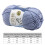 Wool yarn soft warm 5-strand 1 roll for knitting crochet 7