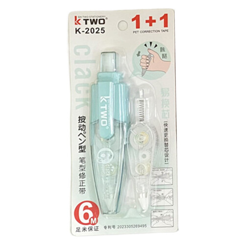 Pen-Style Correction Tape Refillable Retractable 2