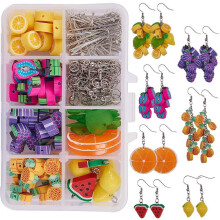 Thanksgiving Harvest Earrings DIY Kit Polymer Clay 7 Pairs