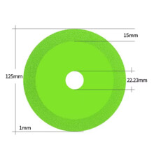 (125mm) 115/125mm Diamond Glass Cutting Disc for Marble Ceramic Tile Jade Crystal Grinding Blade Glass Cutting Sheet