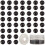 Black Obsidian Round Beads 8mm 100 pcs with Elastic Thread 1