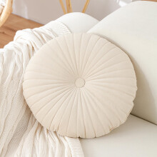 Round Pumpkin Throw Pillow Solid Color Thick Decorative