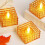 Electric Candles Battery LED Tealight Brown 12 Pack 6