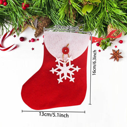 Hiroekza Christmas Stocking Snowflake Pattern 1 Piece 2