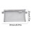 Nylon Mesh Pen Pouch Gray Clear Zipper 2
