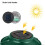 Luminária solar de parede externa à prova d'água, lanterna de metal com gancho. 7