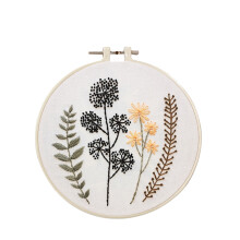 Borduurring Cadeauset Bamboe Bloemenpatroon 1 Set