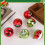 Christmas tree ornaments red green 20 pcs 6