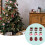 Red Plaid Cloth Bag 8cm Foam Tree Hanging Decoration 1
