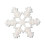 Mini Glitter Resin Snowflakes White 50 pcs 2