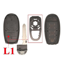 (L1) 2bt Smart Card Key Shell Pour Suzuki Vitara Alivio S-cross Sx4 Swift Car Remote Emergency Key Replacement Case L1 Dallas M3