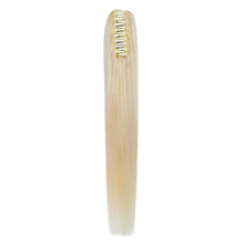 (14inch, gold) Real Remy Human Hair Ponytail Extension Claw Clip In Hair Extensions Long Natural Straight Ponytail Hairpiece