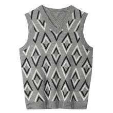 (S, Grey1) Mens Solid Sleeveless Pullover Outerwear Vest