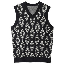 (L, Black1) Mens Solid Sleeveless Pullover Outerwear Vest