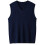 (S, Dark blue) Mens Solid Sleeveless Pullover Outerwear Vest 1