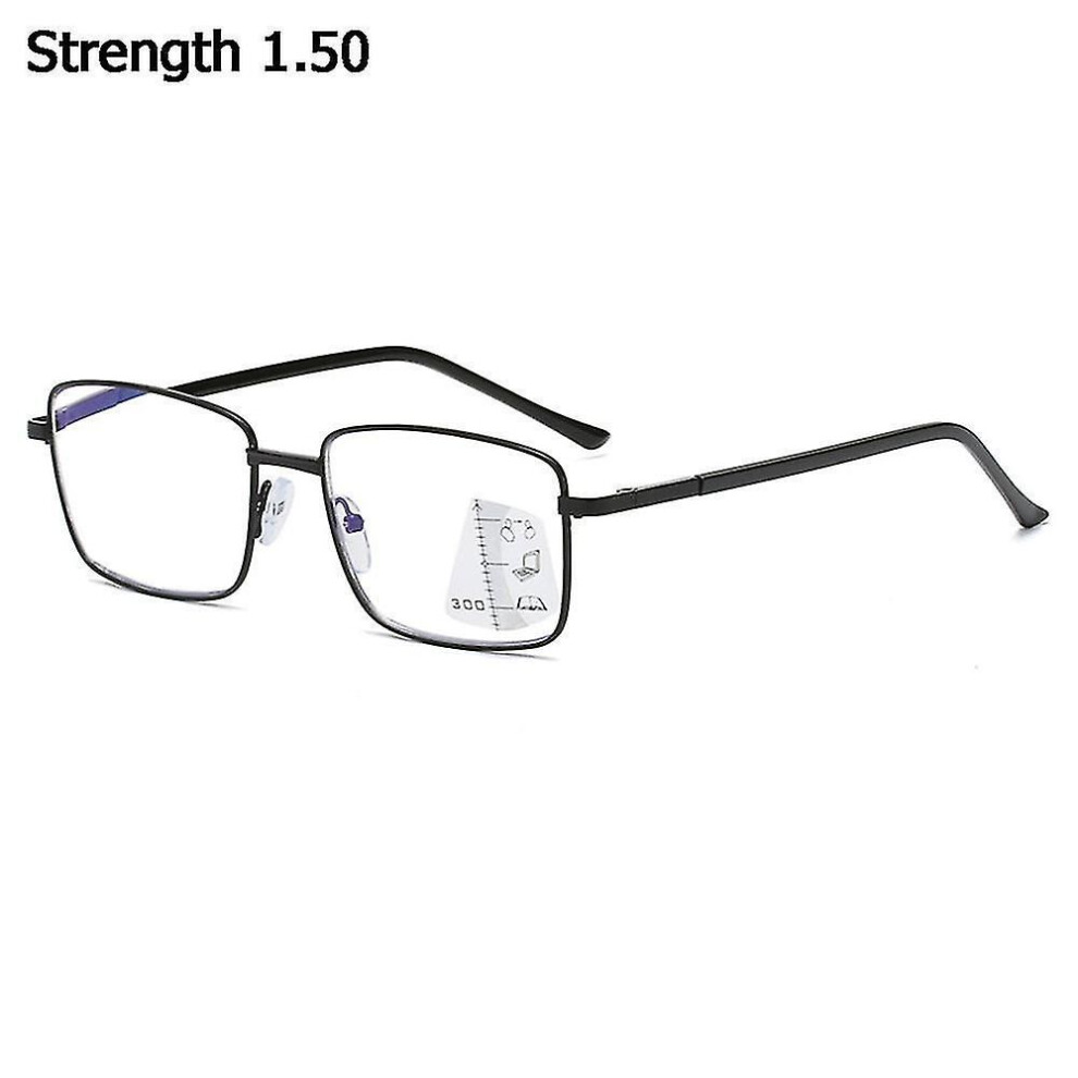 (A1 Strength 1.50) Multifocal Reading Glasses Readers Computer Glasses Progressive Multifocus