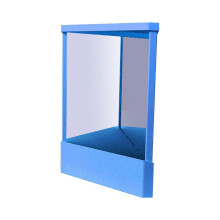 (S, Blue) Non-Reversing Mirror, Precision True Image Vanity Makeup Mirror compatible with Personal Use