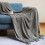 WJSXCSofa Cover Blanket Solid Color Knitted 1 Piece 1