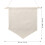 Bannière murale décorative en toile beige à épingles (1 pièce) 2