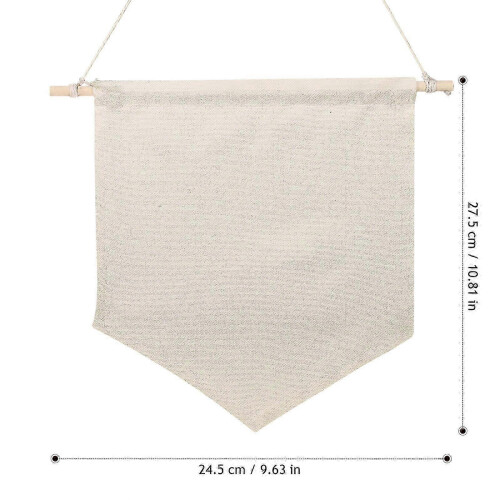 Bannière murale décorative en toile beige à épingles (1 pièce) 1