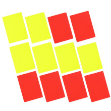 Referee Warning Cards PVC Red Yellow 12 Pcs