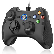 Wired Gaming Controller for Windows with Dual Vibration and