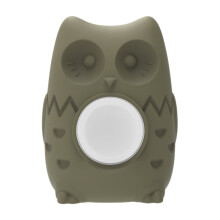 Silicone Owl Charger Stand for Apple Watch 8/7 Green