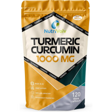 NutriVolv Turmeric Curcumin 1000mg (120 Capsules )