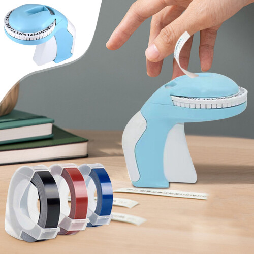Label embossing machine for school supplies 1