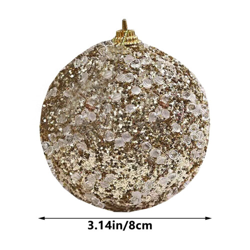 Christmas Ornament Balls Black Irregular 12 pcs 2