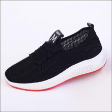 (pineapple black, 37) Women's Lightweight Lace-Up Canvas Sneakers - New Style Low-Top Sports Shoes
