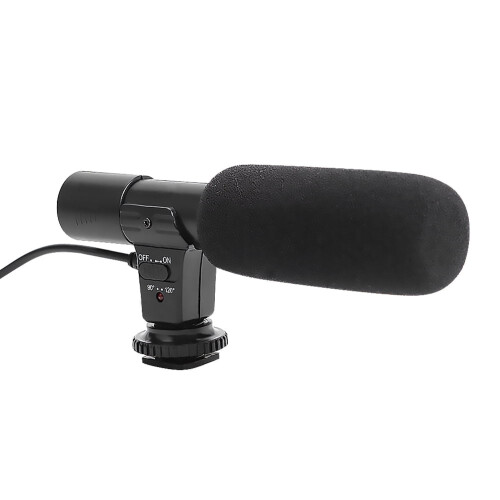 Jixopn Mic-01 External Stereo Camera Microphone, 3V CR2