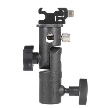 Hot Shoe Flash Holder with 180-Degree Adjustment