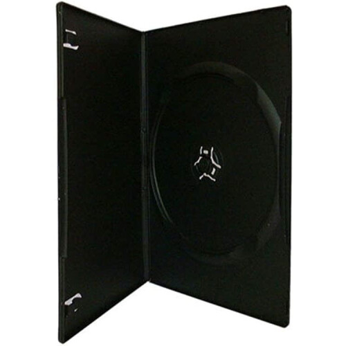 CD DVD case black slim 7mm 100 pieces