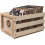 Record Storage Crate Natural Holds 75 Albums 1