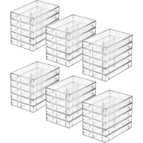 Clear Cassette Tape Cases 30 Pack