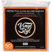 Vinyl record sleeves crystal clear 12 inch 50 count