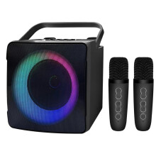 RGB Light Center Audio Karaoke System Black 10W